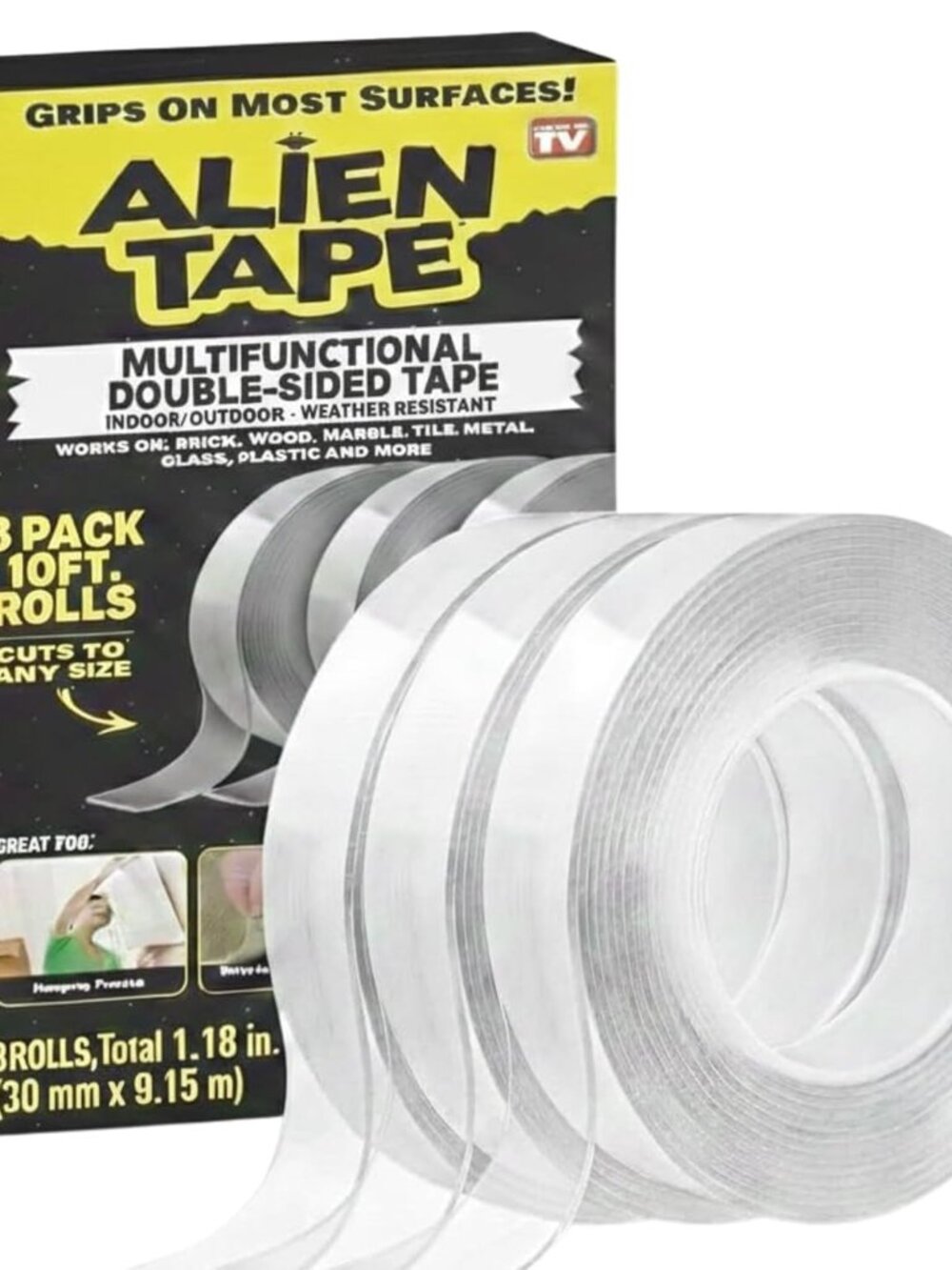 ALIEN TAPE Double Sided Tape Heavy Duty, Nano Tape, Double Sided Mounting Tape,